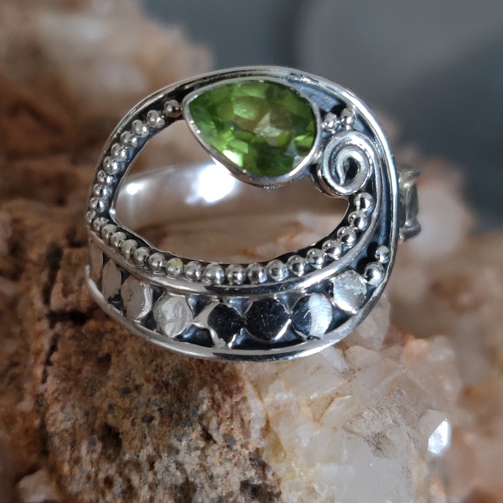 Peridot Sterling Silver Ring